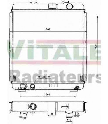 RADIATEUR EAU PEUGEOT J7 D