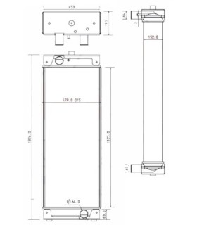 RADIATEUR POUR CATERPILLAR 980K 325-8570 3258570