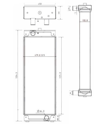 RADIATOR FOR CATERPILLAR 980K 325-8570 3258570