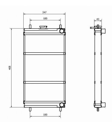 Radiatore ad acqua KOMATSU PC18-27-35
