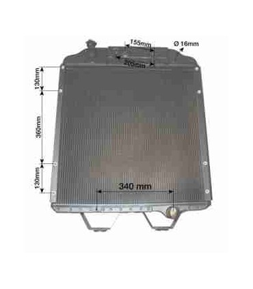 Radiatore acqua NEW HOLLAND G170 D 86013264