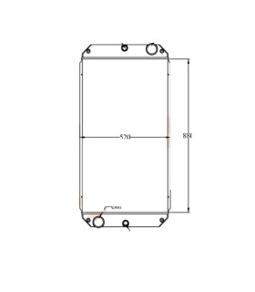 RADIATORI PER CATERPILLAR 120M 140M 140K 310-5882 256-5308 CA3105882 3105882 2565308