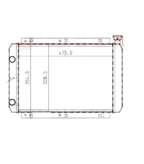 RADIATOR FOR TORO 100-6421  1006421 148362 148362 148-362