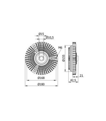 VISCO COUPLEUR ADAPTABLE  POUR REFERENCE Pour 6032000622 Mercedes-Benz