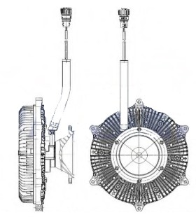 VISCO COUPLEUR ADAPTABLE  POUR REFERENCE Pour 4712000622 Mercedes-Benz