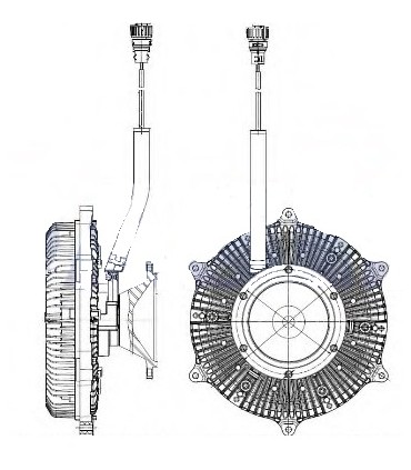 VISCO COUPLEUR ADAPTABLE  POUR REFERENCE Pour 4712000622 Mercedes-Benz