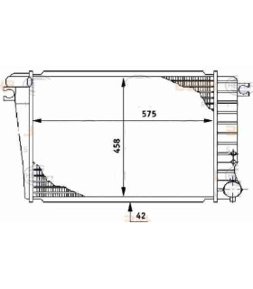  Radiateur eau pour SCANIA Série P 95-04 