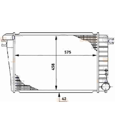  Radiateur eau pour SCANIA Série P 95-04 