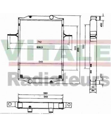 Radiatore dell'acqua per camion Renault M210