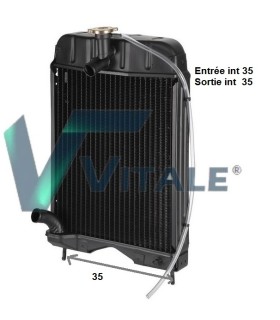 RADIATORE ACQUA MASSEY FERGUSON GAMMA TRATTORI 133-135-140-145-148-152 660498M91 1871721M91 15005178 1660499M92