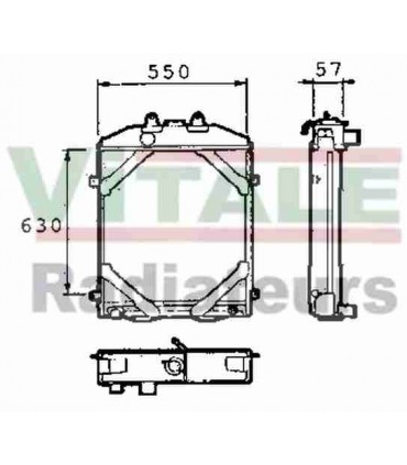  Radiateur  eau pour DAF CF 85