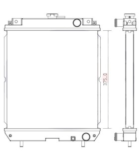 RADIATEUR EAU POUR WACKER NEUSON 1703