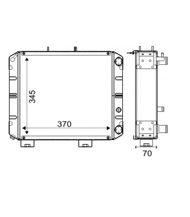 RADIATOR FOR NEW HOLLAND  87290477