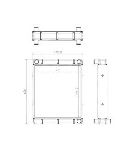 RADIATEUR POUR JCB 30/925510 30925510