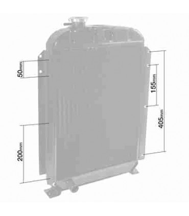 Radiatore dell'acqua per trattore New Holland Fiat Someca 400 420