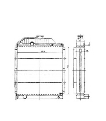 WASSERKÜHLER FÜR RENAULT AGRI CERES 7700055857