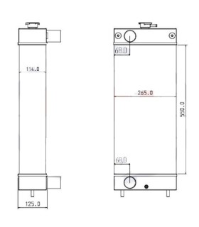 kühler für BOBCAT  DOOSAN DX60 EX60