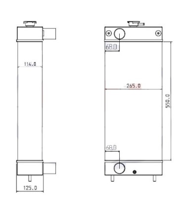 kühler für BOBCAT  DOOSAN DX60 EX60