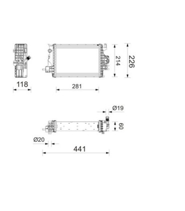 RADIADOR PARA RENAULT CLIO V 1L6 HÍBRIDO 214602641R MT096002