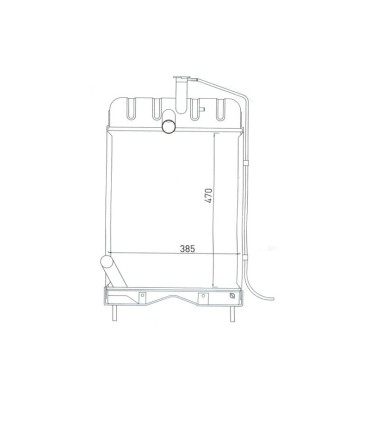 RADIATOR FOR MASSEY FERGUSON SERIES 200 230 240 250 1672861M91