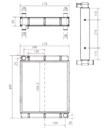 KÜHLER FÜR JCB 30/925605 30925605