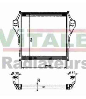 RADIATEUR ECHANGEUR AIR RENAULT TRUCKS 380-385 Ti-420 Ti-520 Ti