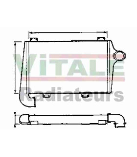 INTERCOOLER ECHANGEUR AIR RENAULT TRUCKS ECHANGEUR AIR RVI 200-230 Ti