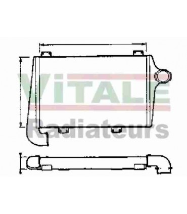 INTERCOOLER ECHANGEUR AIR RENAULT TRUCKS ECHANGEUR AIR RVI 200-230 Ti