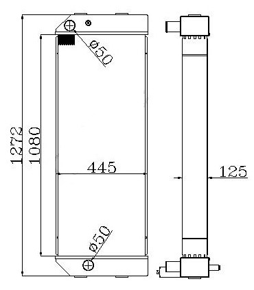 RADIATEUR POUR CATERPILLAR 320E 323F 433-1679 4331679