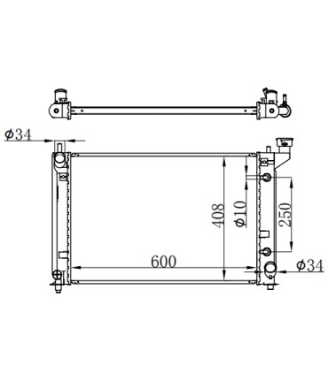 RADIATEUR POUR TOYOTA 16400-21190 1640021190