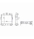 Radiatore dell'acqua Case IH 553-654-724-824 3139030R91 3139030R92