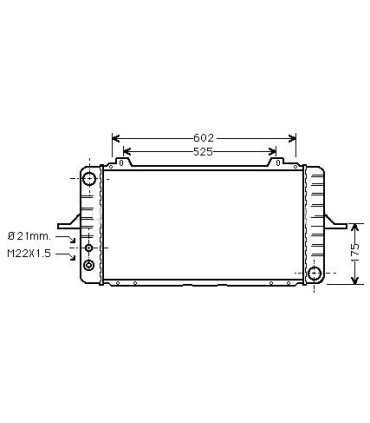 RADIATOR FOR FORD SIERRA 86-93 V90AB8005AB V90BB8005AA V90BB8005AB 1656859 1656860 1664641 6627011