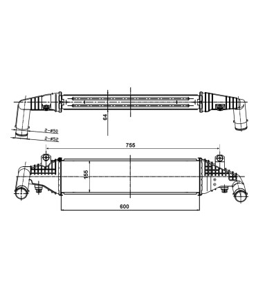SCAMBIATORE D'ARIA PER MAZDA Y60113550B Y60113550C