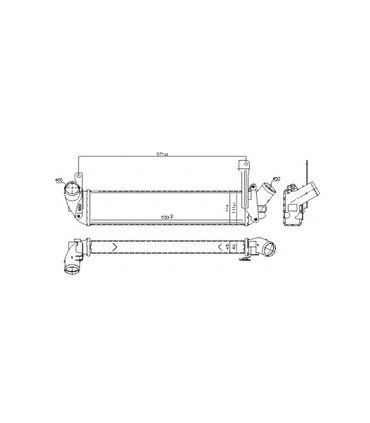 INTERCAMBIADOR DE AIRE PARA RENAULT 2141000Q0B 8200322941 8200732384