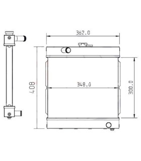 RADIATEUR POUR GENERATEUR POUR KUBOTA 4220008531 4220008471