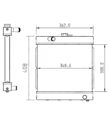 KÜHLER FÜR KUBOTA GENERATOR 4220008531 4220008471