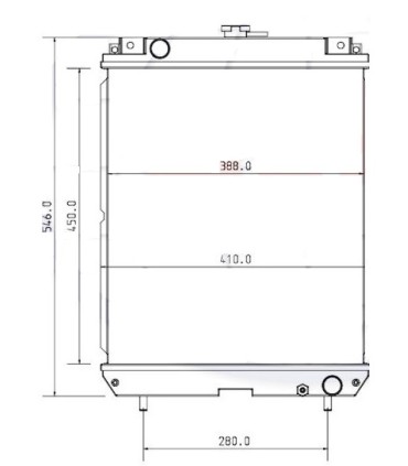 RADIATOR FOR YANMAR VIO 50 57 D KOMATSU PC 40 45 D 172A4713160 172A47-13160 X220571211