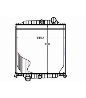 Radiateur moteur SCANIA Série P 95-04 