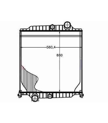 Radiateur eau pour SCANIA Série P 95-04 