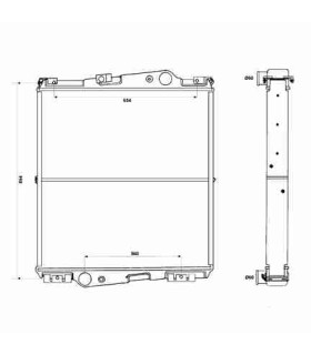  Radiateur eau pour SCANIA Série P 95-04 