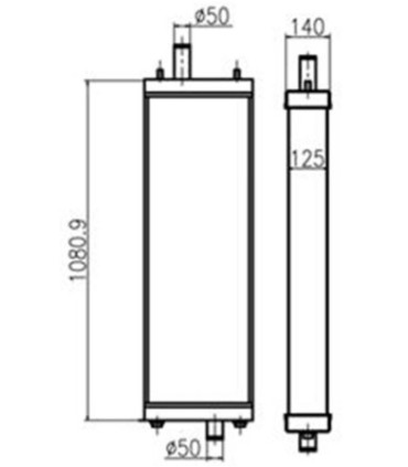 KÜHLER FÜR KOMATSU D85PX-15E0 154-03-75914 1540375914