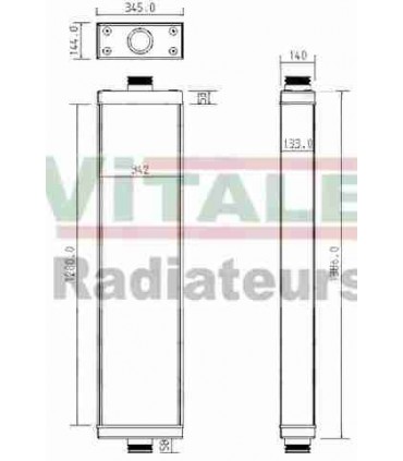  Radiateur eau pour SCANIA Série P 95-04 