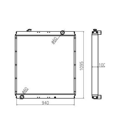 RADIATEUR POUR HITACHI EX330LC EX370-5 4403413