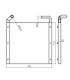 OIL RADIATOR FOR HITACHI EX100 EX110 EX120 EX160 EX165 4365742