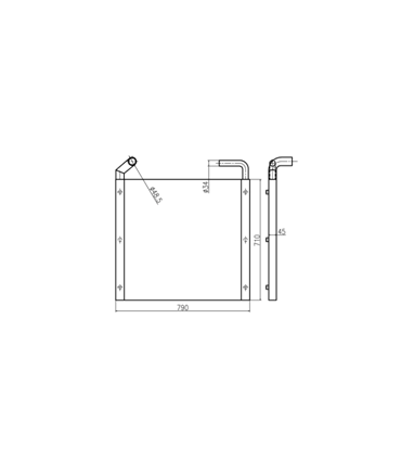 RADIATEUR HUILE POUR HITACHI EX100 EX110 EX120 EX160 EX165 4365742