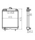 RADIADORES PARA KUBOTA T0430-16001 T043016001