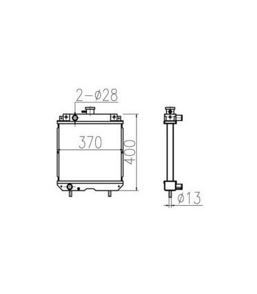 RADIATOR FOR KUBOTA GB13 GB14 GB15 6A32058501