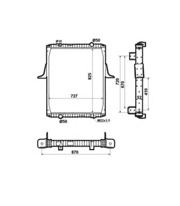 RADIATORI PER  RENAULT TRUCKS KERAX 300 5010315656 5001847839 5001847842 5001856534