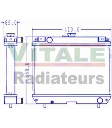 RADIATEUR EAU KUBOTA GZD 15-21