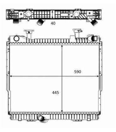RADIATEUR EAU NISSAN CABSTAR 2,5 L